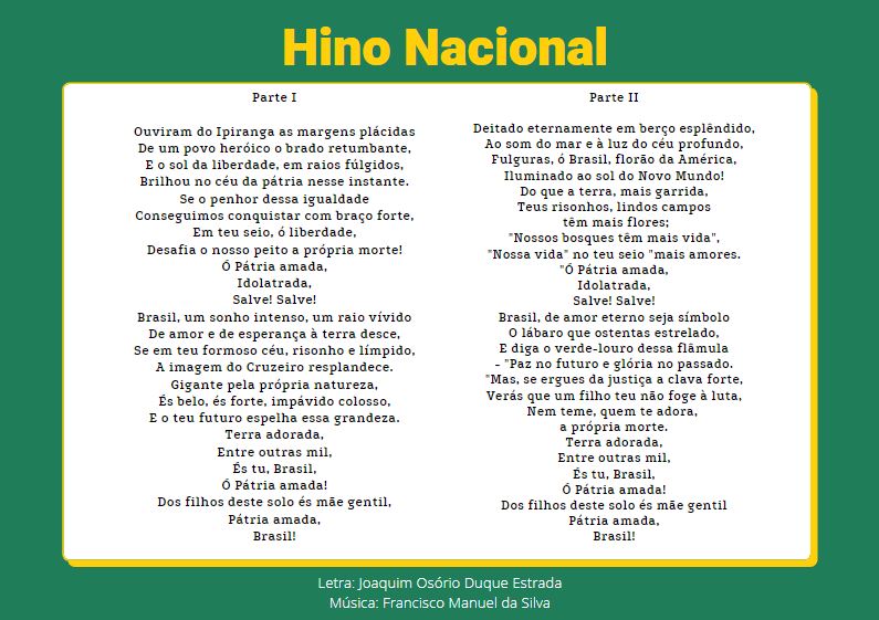 Hino Nacional | Hino Nacional Brasileiro Continencia Trompetes 1 E 2 ...