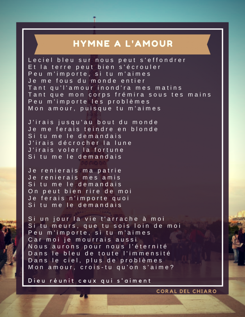 As músicas francesas para casamento eternizadas por Edith Piaf